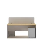 Slate 2 Person Face-to-Face Office Workstation Desk