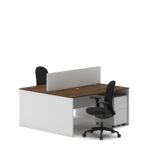 Slate 2 Person Face-to-Face Office Workstation Desk
