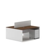 Slate 2 Person Face-to-Face Office Workstation Desk