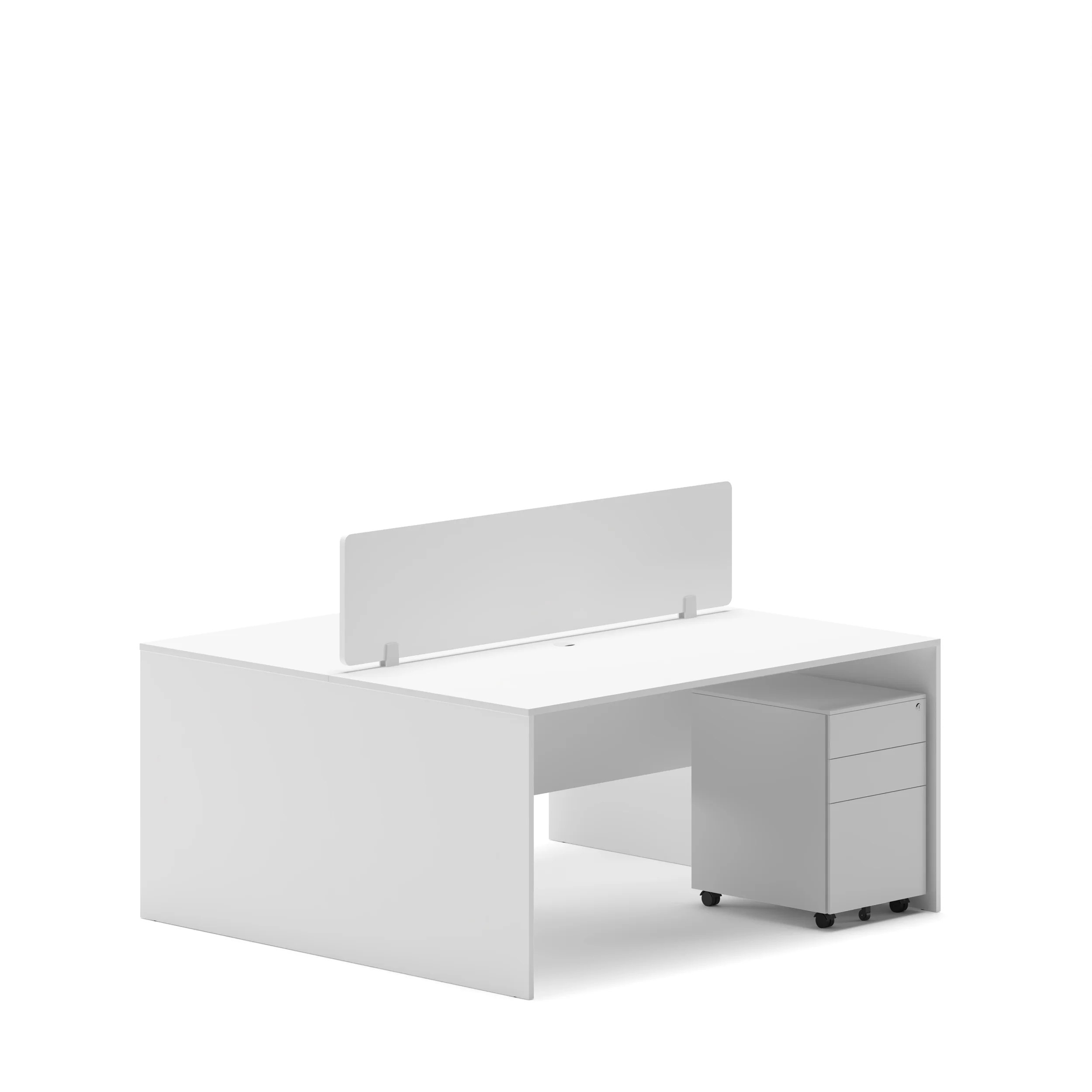 Slate 2 Person Face-to-Face Office Workstation Desk - Image 16