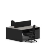 Slate 2 Person Face-to-Face Office Workstation Desk