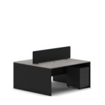 Slate 2 Person Face-to-Face Office Workstation Desk
