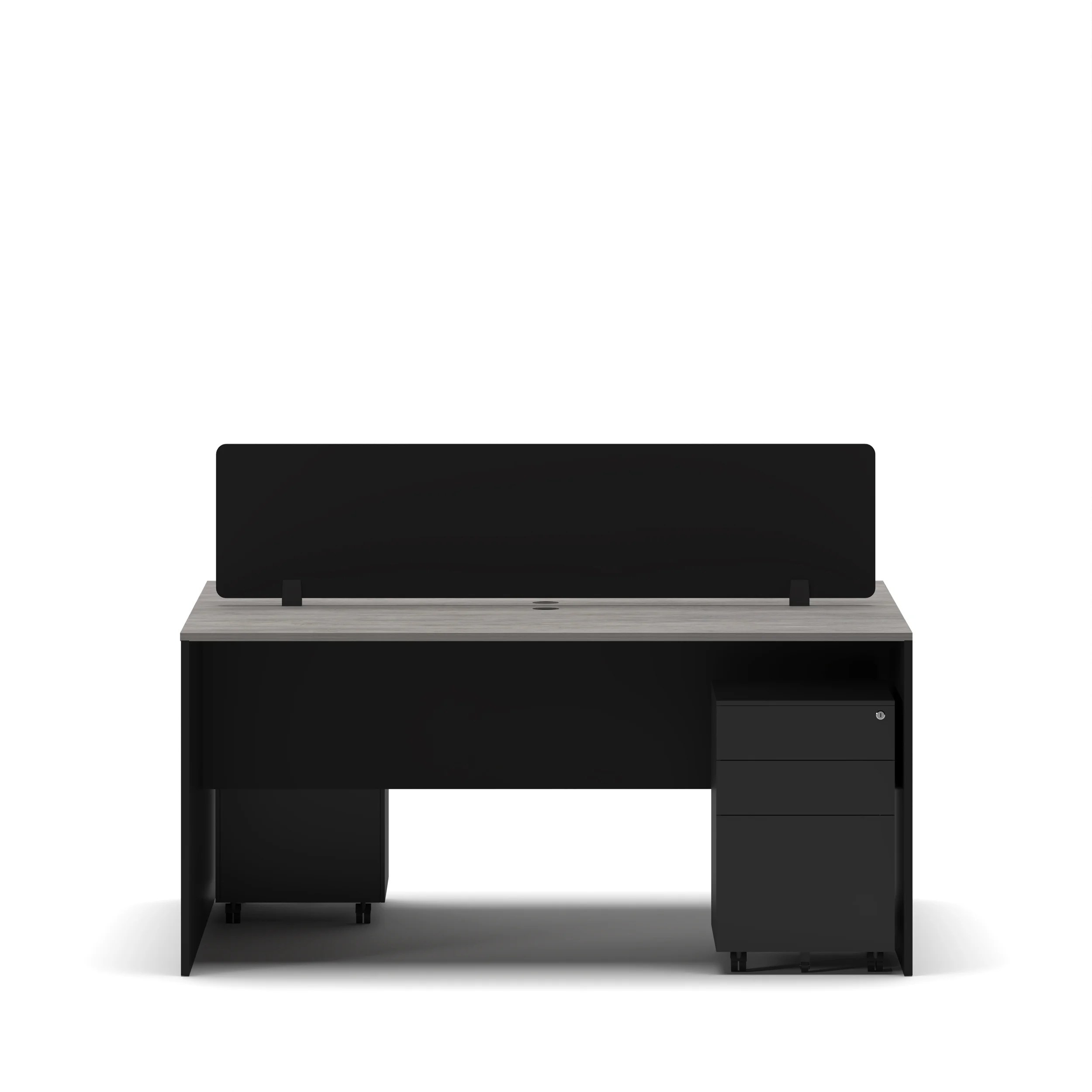 Slate 2 Person Face-to-Face Office Workstation Desk - Image 28