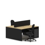 Slate 2 Person Face-to-Face Office Workstation Desk