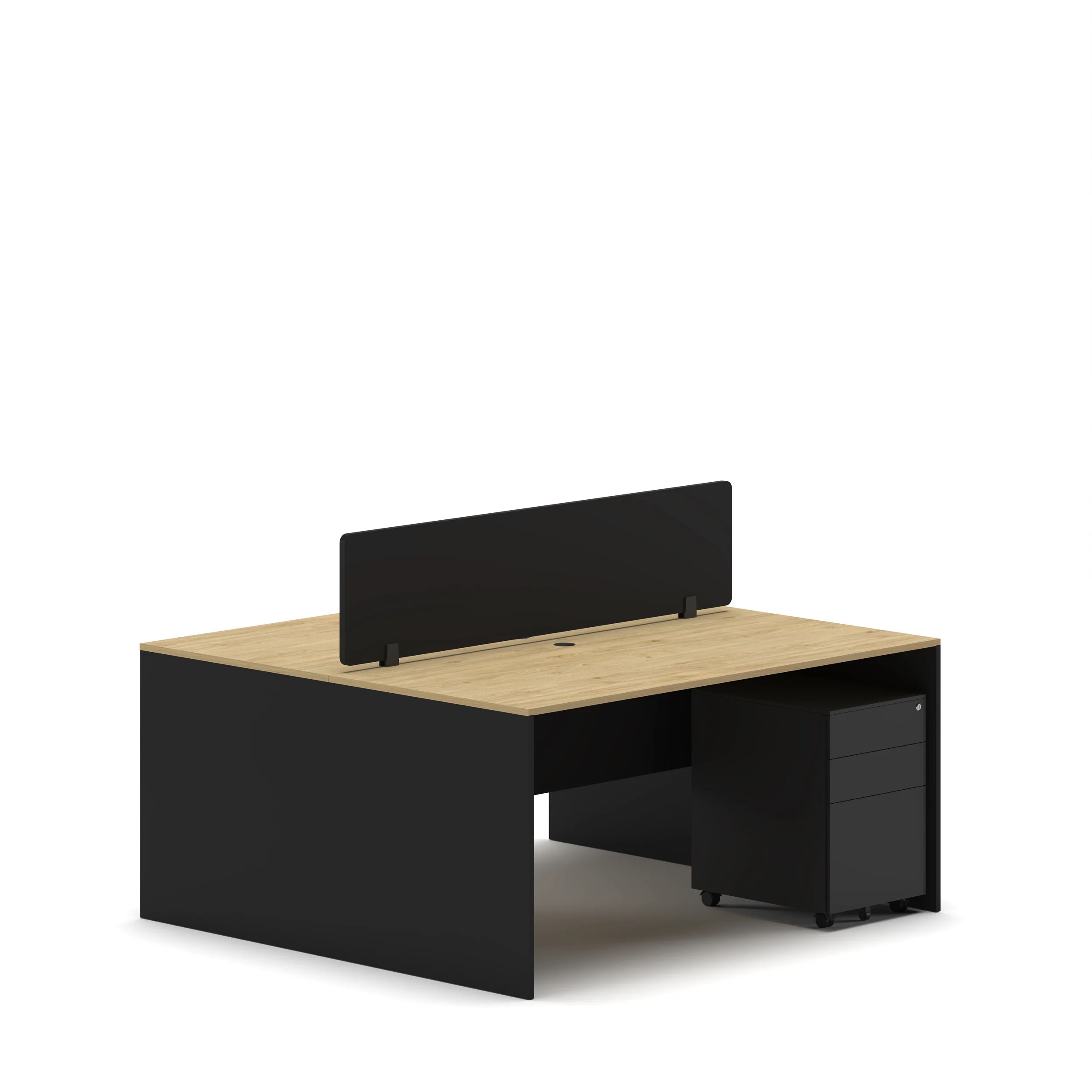 Slate 2 Person Face-to-Face Office Workstation Desk - Image 30