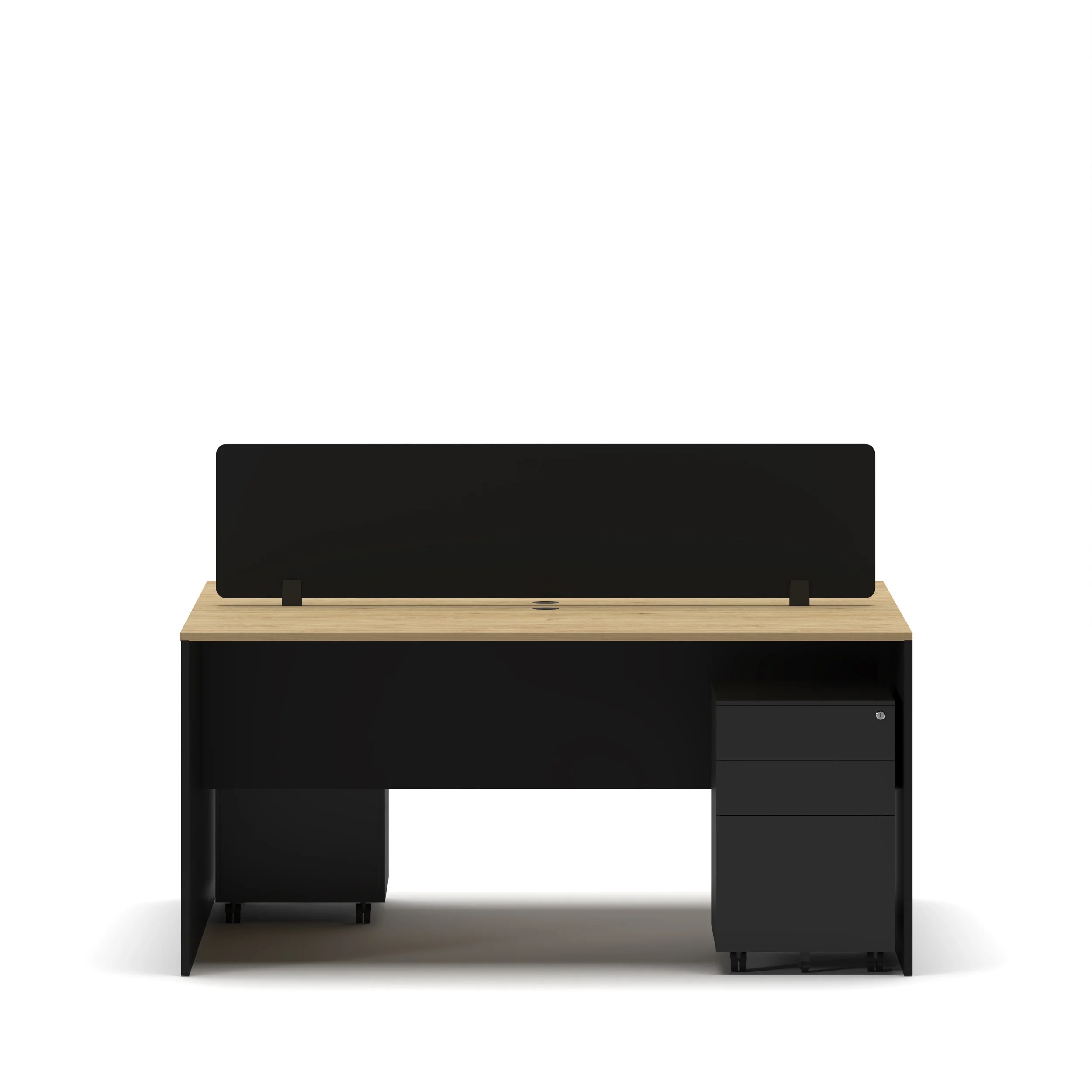 Slate 2 Person Face-to-Face Office Workstation Desk - Image 31