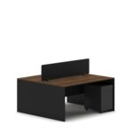 Slate 2 Person Face-to-Face Office Workstation Desk