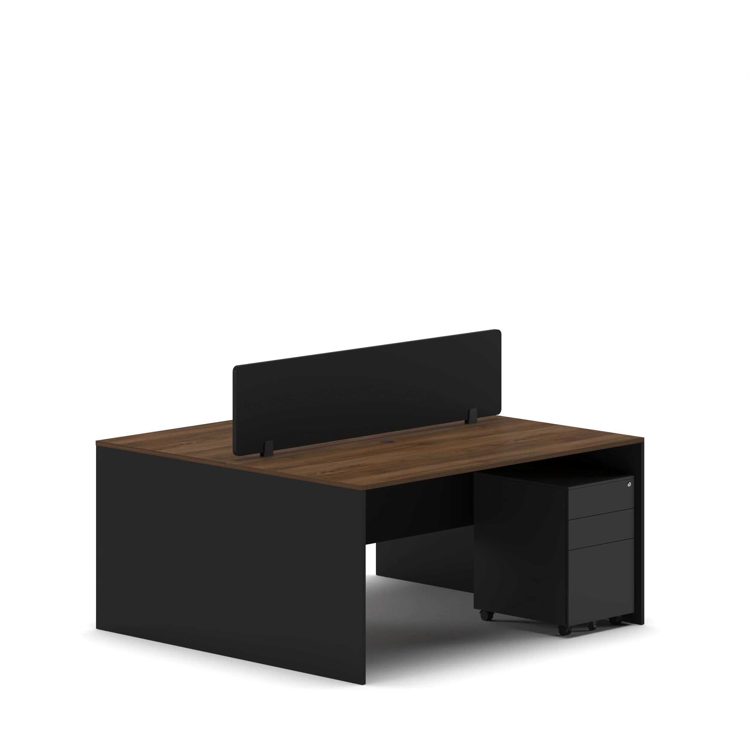 Slate 2 Person Face-to-Face Office Workstation Desk - Image 32