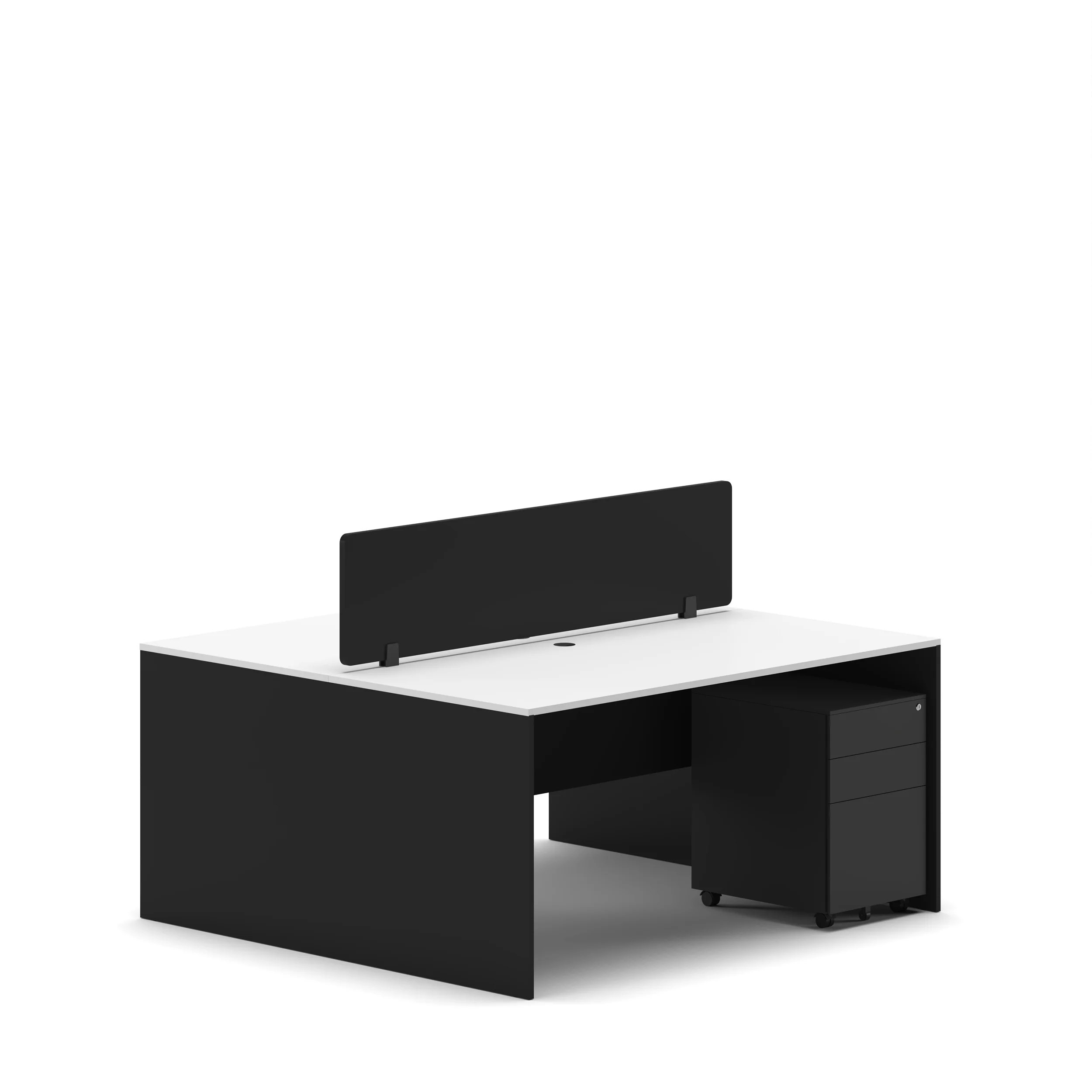 Slate 2 Person Face-to-Face Office Workstation Desk - Image 35