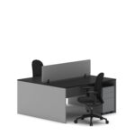 Slate 2 Person Face-to-Face Office Workstation Desk