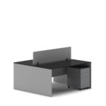 Slate 2 Person Face-to-Face Office Workstation Desk