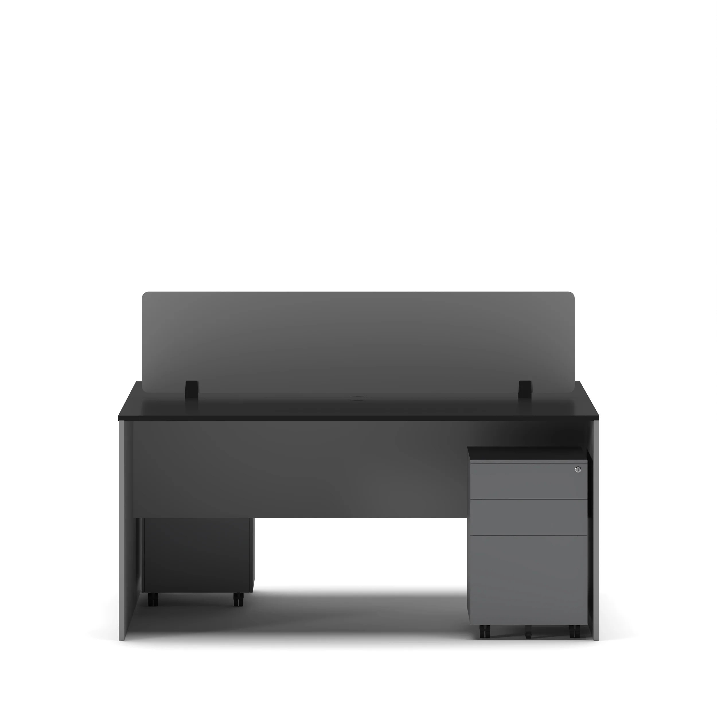 Slate 2 Person Face-to-Face Office Workstation Desk - Image 39