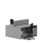 Slate 2 Person Face-to-Face Office Workstation Desk