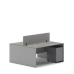 Slate 2 Person Face-to-Face Office Workstation Desk