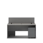 Slate 2 Person Face-to-Face Office Workstation Desk