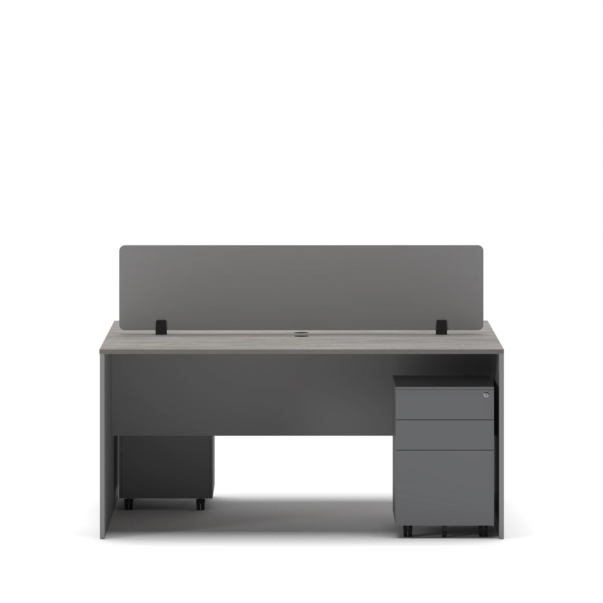 Slate 2 Person Face-to-Face Office Workstation Desk - Image 42