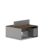 Slate 2 Person Face-to-Face Office Workstation Desk
