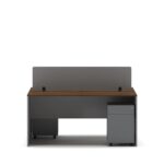 Slate 2 Person Face-to-Face Office Workstation Desk