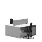 Slate 2 Person Face-to-Face Office Workstation Desk