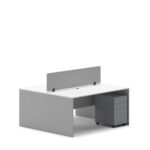 Slate 2 Person Face-to-Face Office Workstation Desk