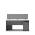 Slate 2 Person Face-to-Face Office Workstation Desk