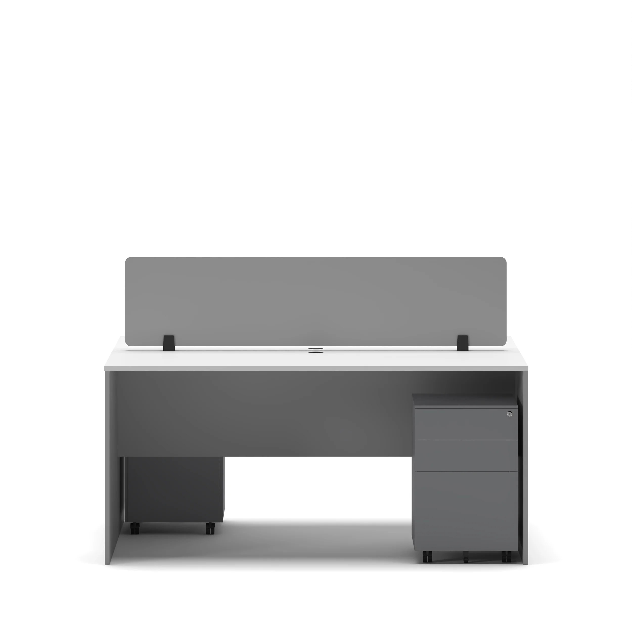 Slate 2 Person Face-to-Face Office Workstation Desk - Image 51
