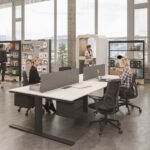 Mi5 Cluster of 4 Face to Face Workstation