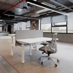 Ergo Series Cluster of 2X Height Adjustable Workstation Desk
