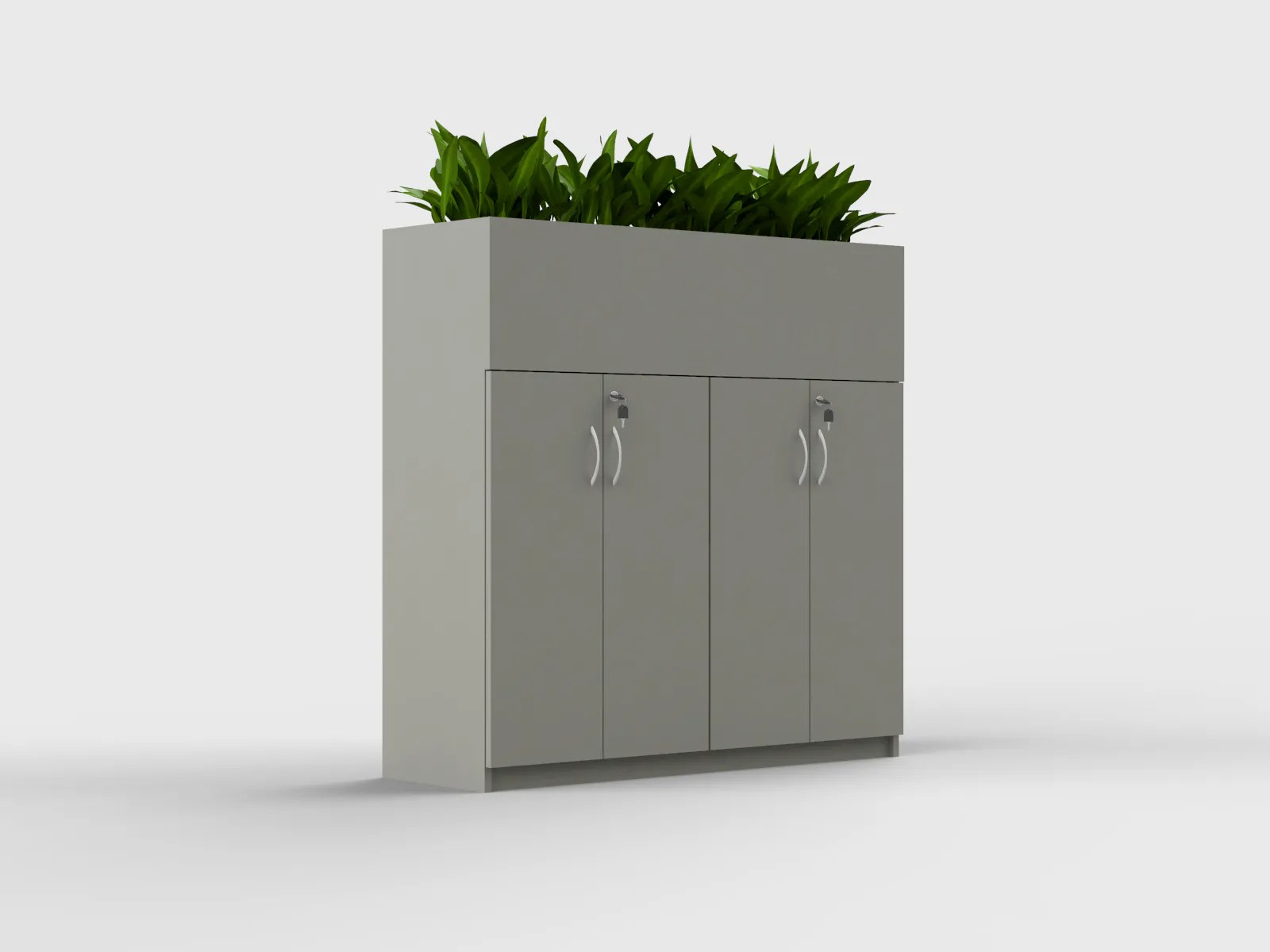 Medium Height Cabinet with Planter Box - Image 8