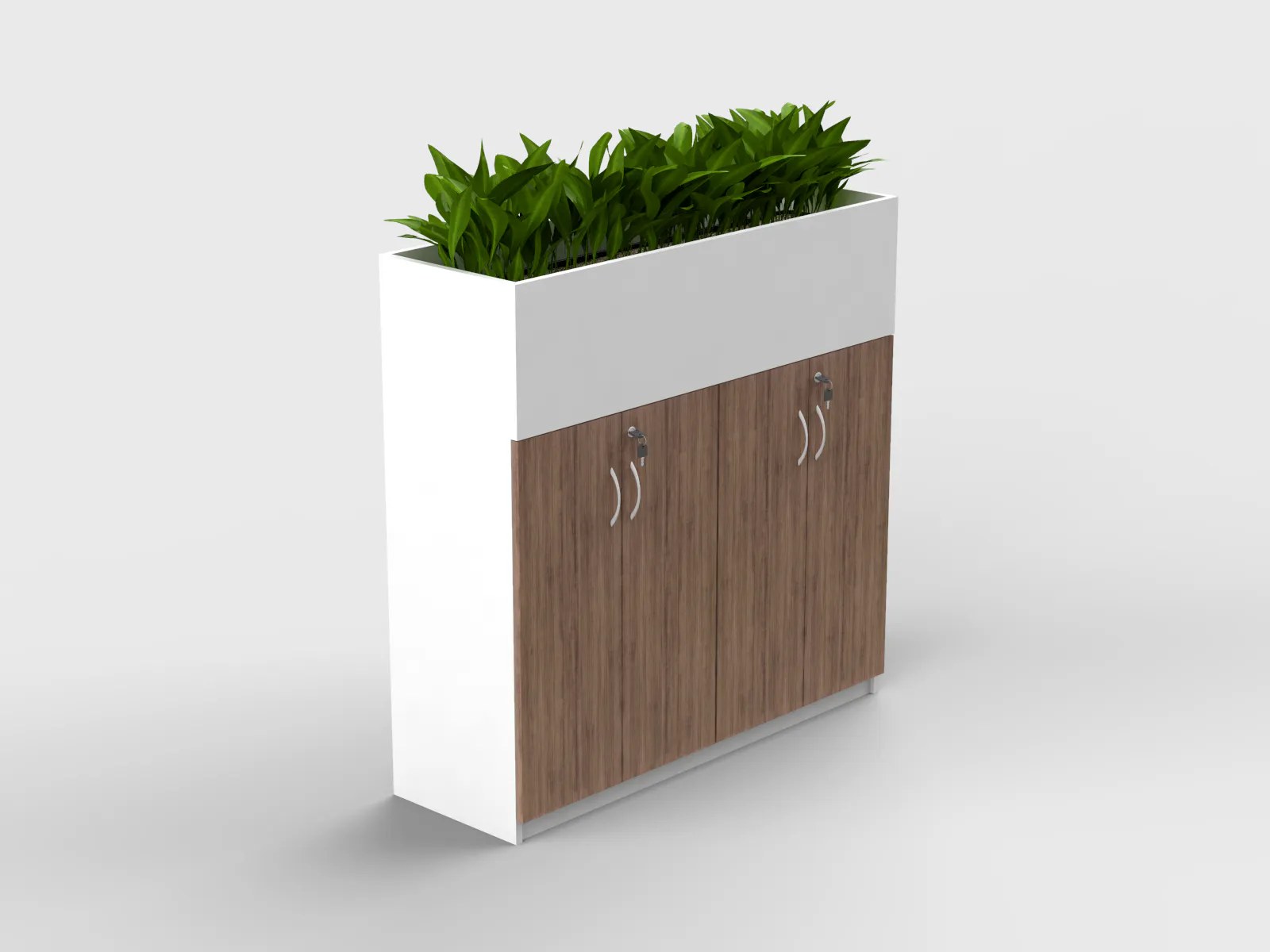 Medium Height Cabinet with Planter Box - Image 5