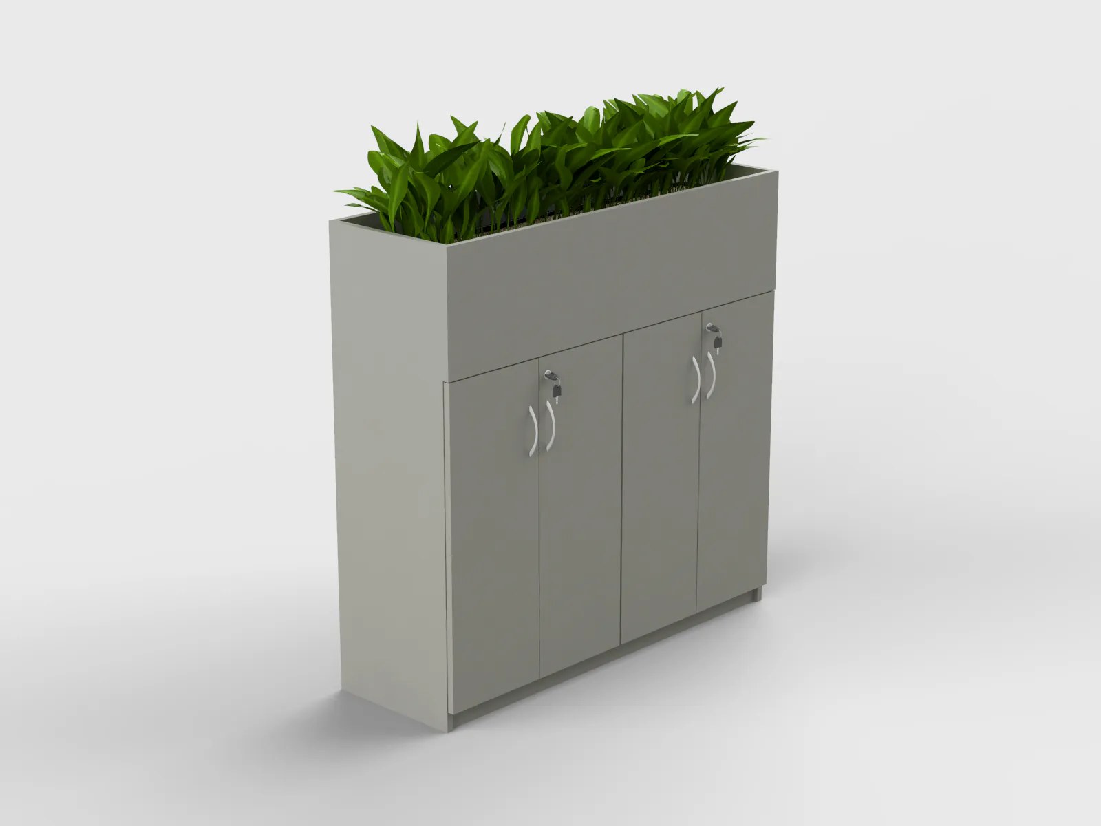 Medium Height Cabinet with Planter Box - Image 7