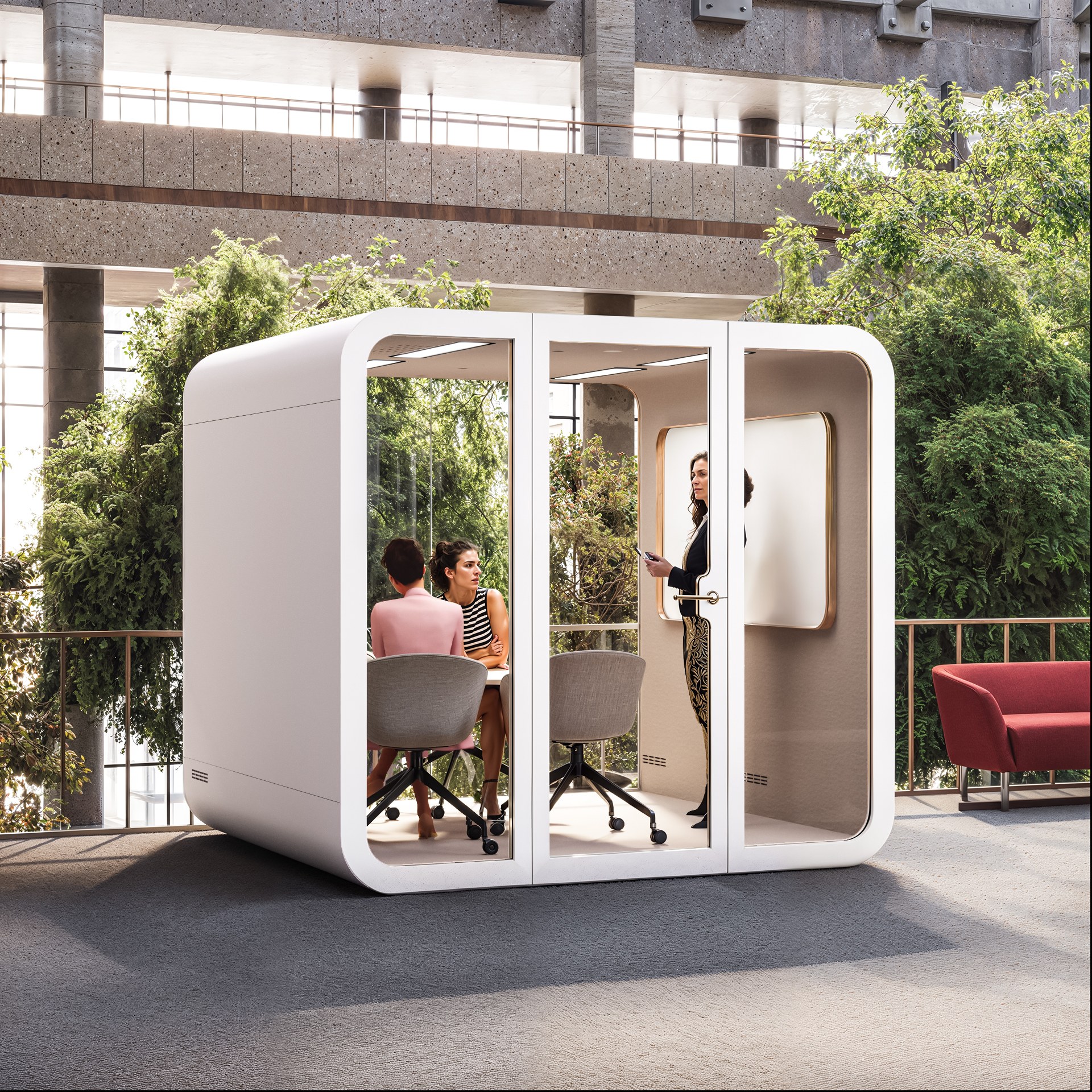 Smart Soundproof Meeting Pod of up to 6