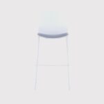 005C – Modern Stool with Grey Fabric Seat