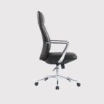 527A Executive Chair with Fixed Headrest & Chrome Steel Base