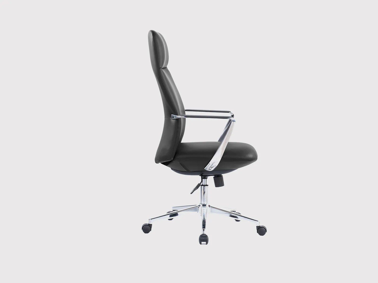527A Executive Chair with Fixed Headrest & Chrome Steel Base - Image 3