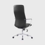 527A Executive Chair with Fixed Headrest & Chrome Steel Base