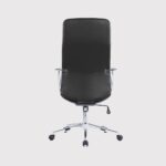 527A Executive Chair with Fixed Headrest & Chrome Steel Base