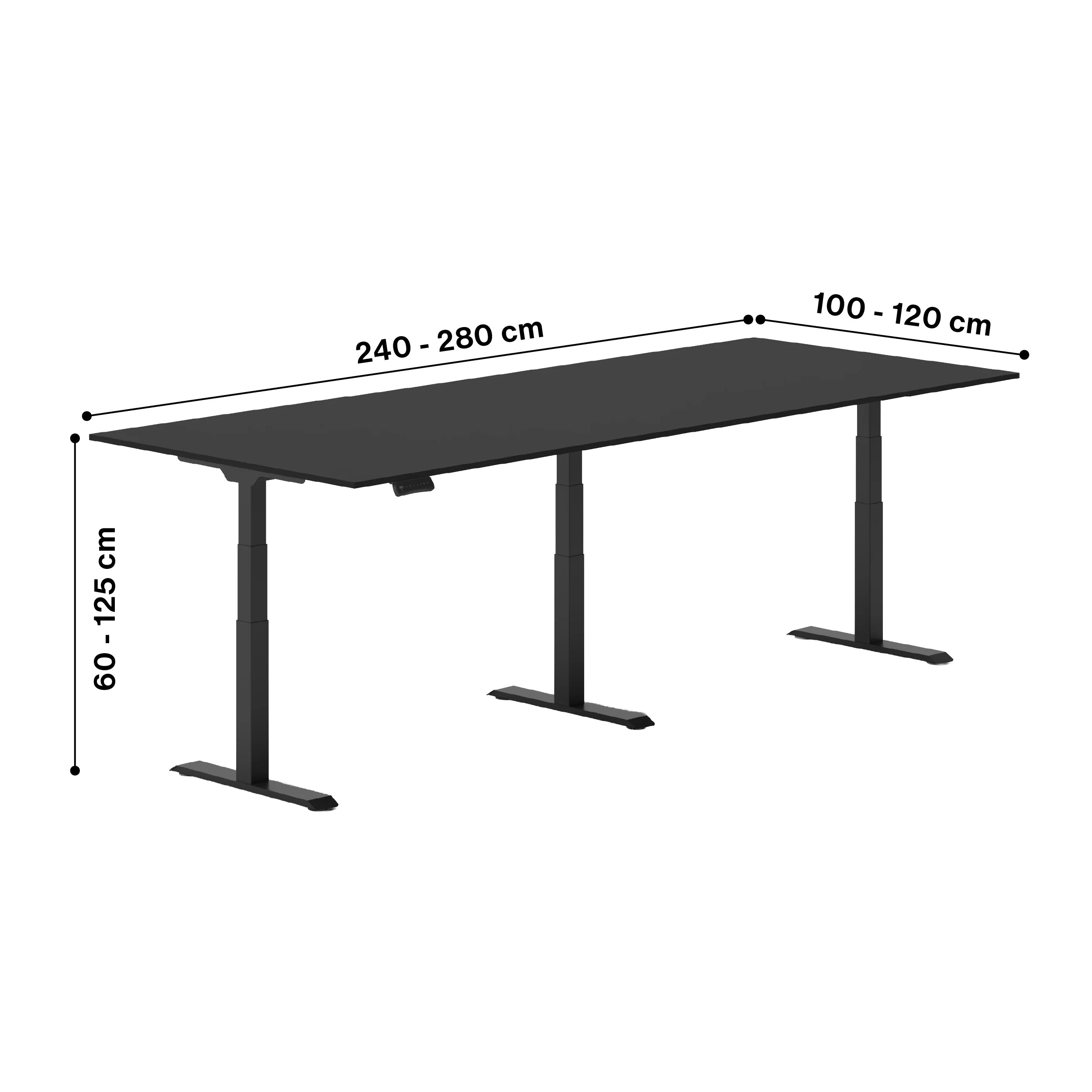 Collab - Height Adjustable Meeting Table - Image 7