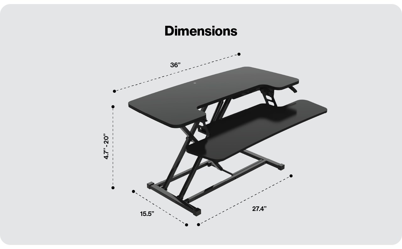 Standing Desk Converter – Model C - Image 6