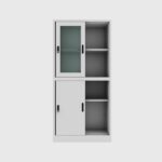 MSC-2SG – Steel & Glass Sliding Cupboard