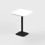 Square Shape High Pantry Table with Curved Edge