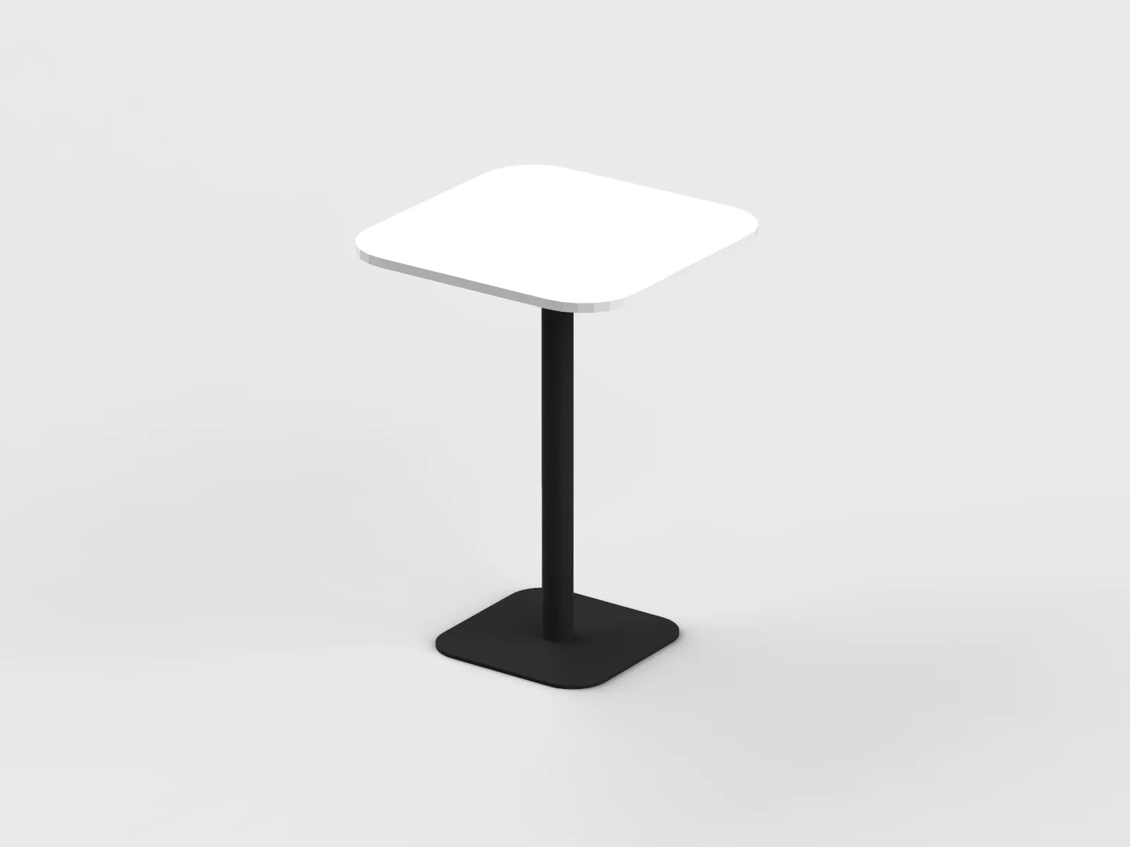 Square Shape High Pantry Table with Curved Edge - Image 7