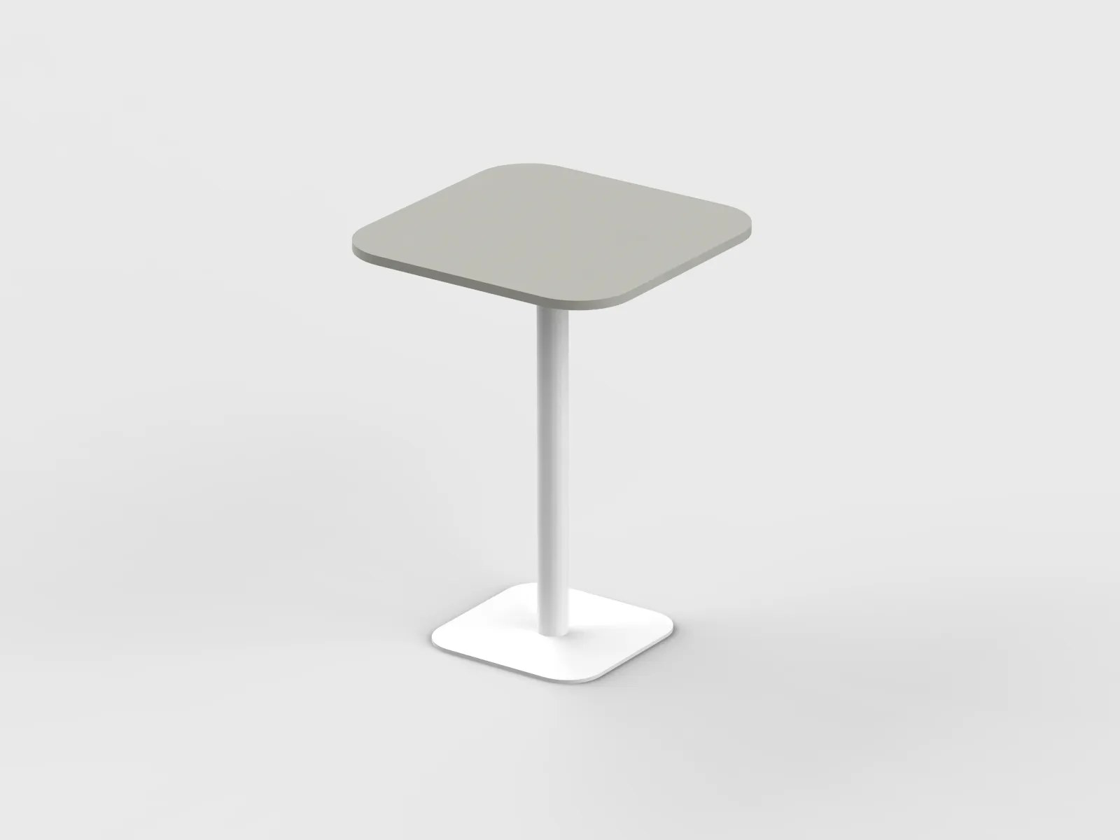 Square Shape High Pantry Table with Curved Edge - Image 8