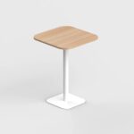 Square Shape High Pantry Table with Curved Edge