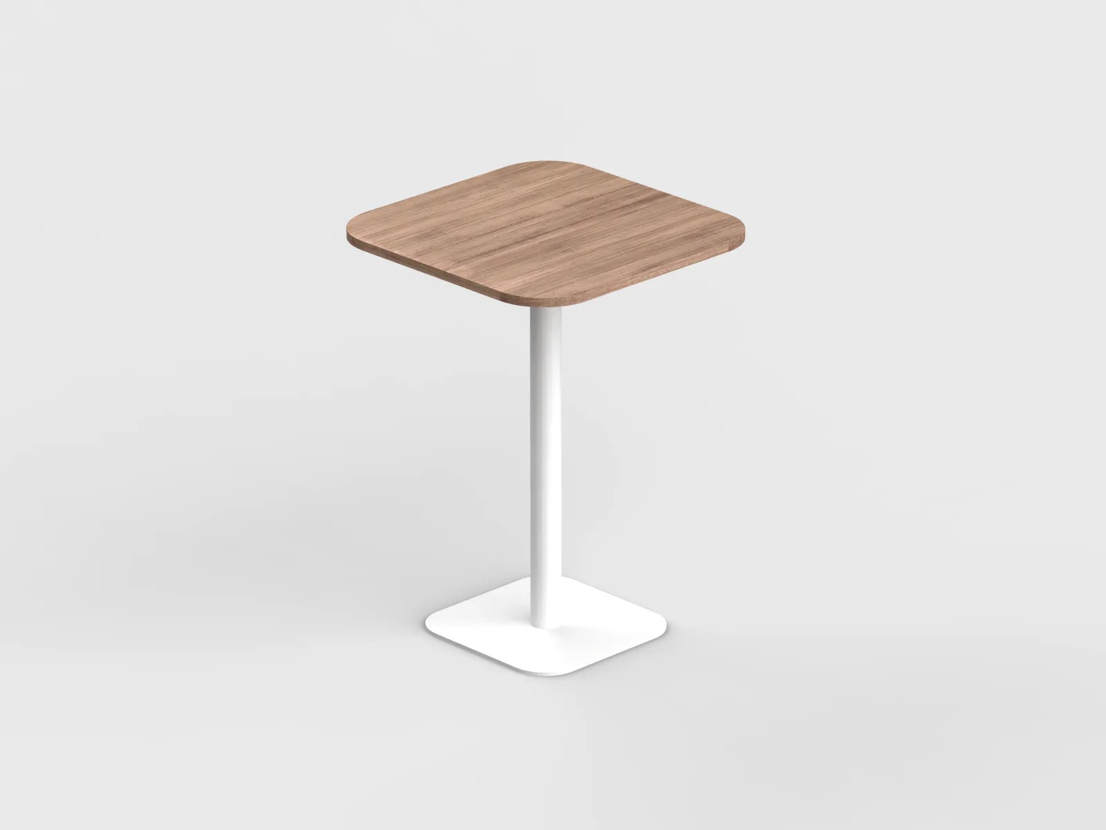Square Shape High Pantry Table with Curved Edge - Image 4