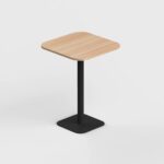 Square Shape High Pantry Table with Curved Edge