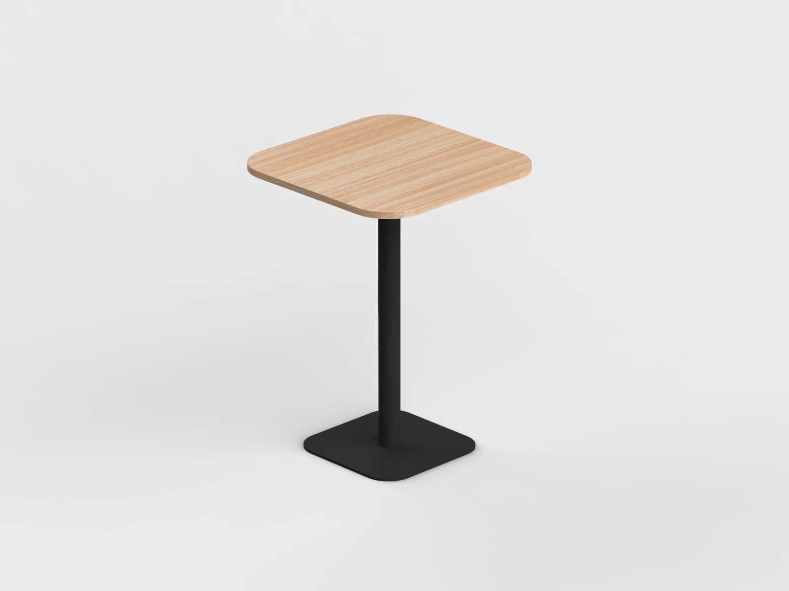 Square Shape High Pantry Table with Curved Edge - Image 3