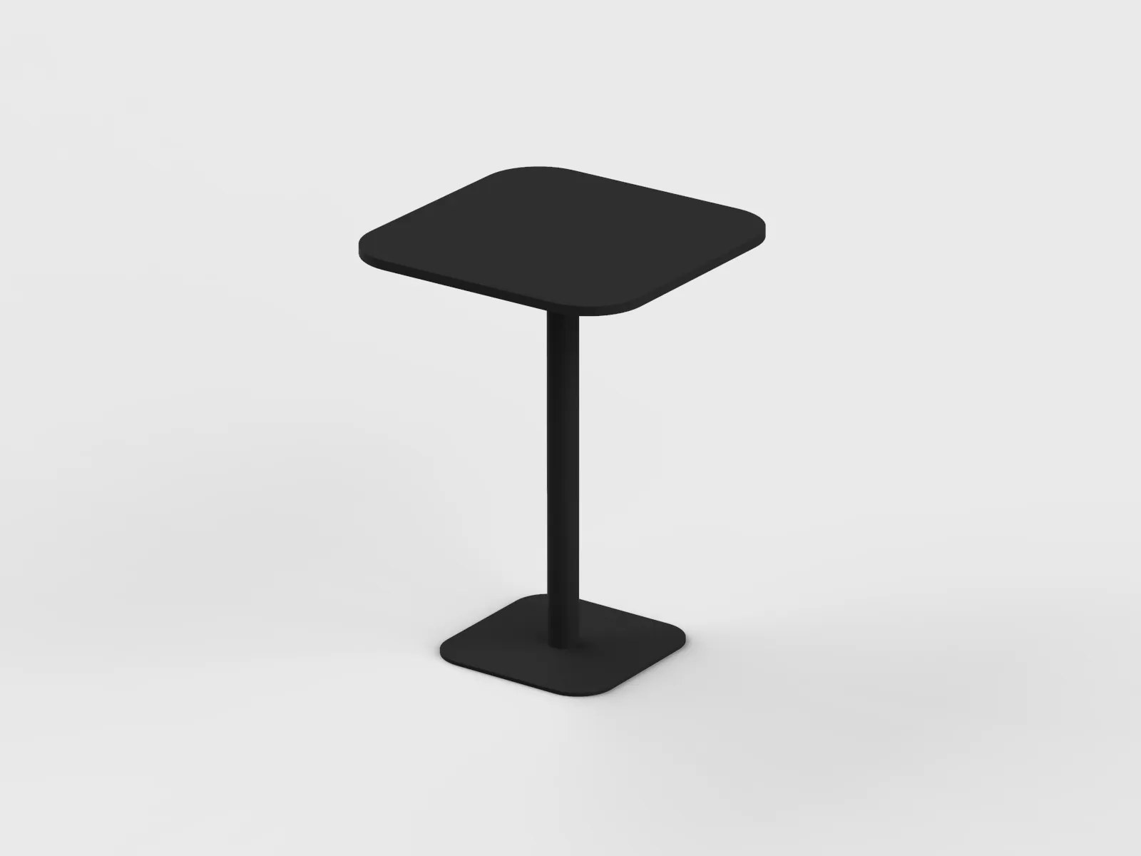 Square Shape High Pantry Table with Curved Edge - Image 2