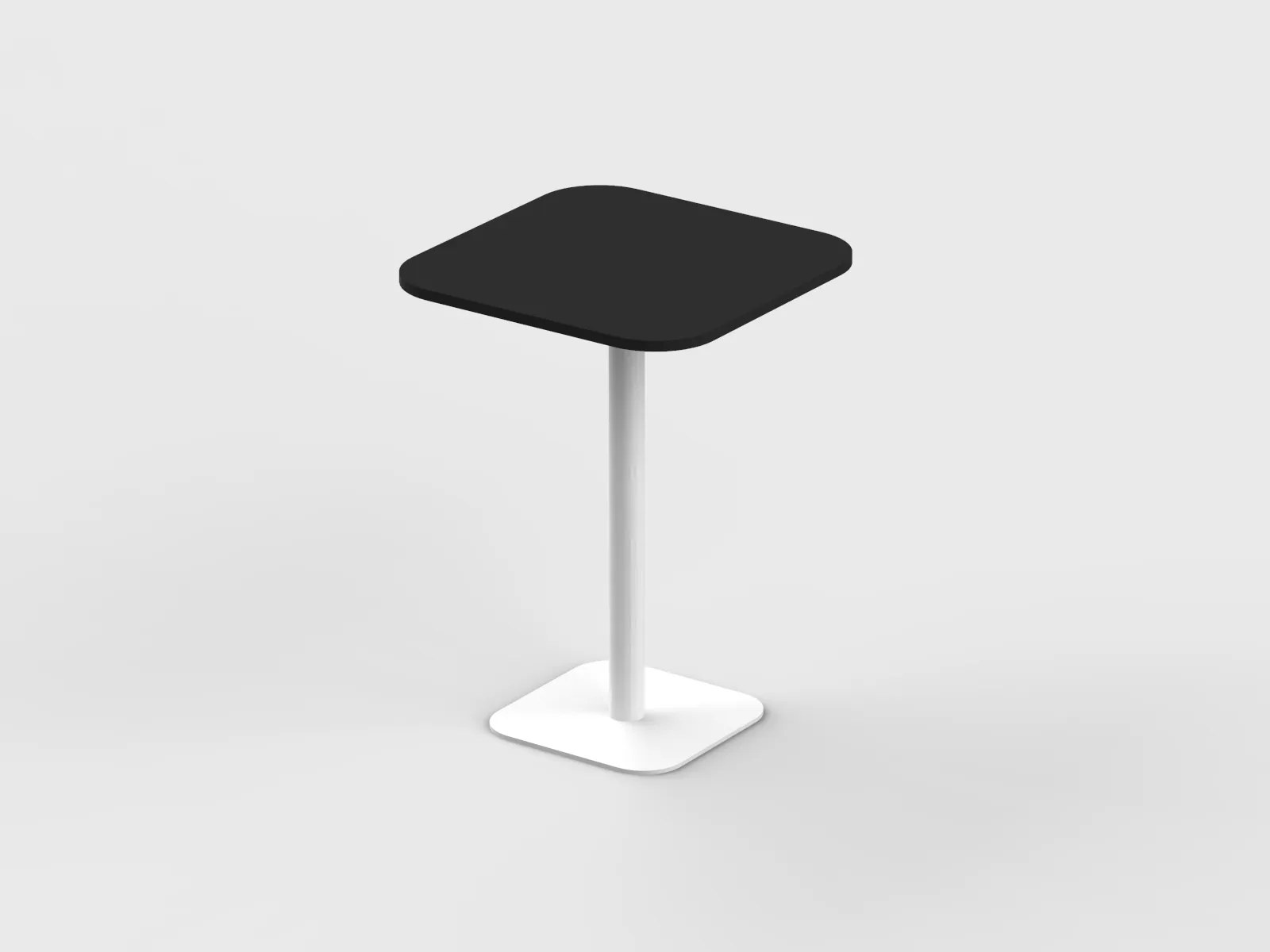 Square Shape High Pantry Table with Curved Edge - Image 10