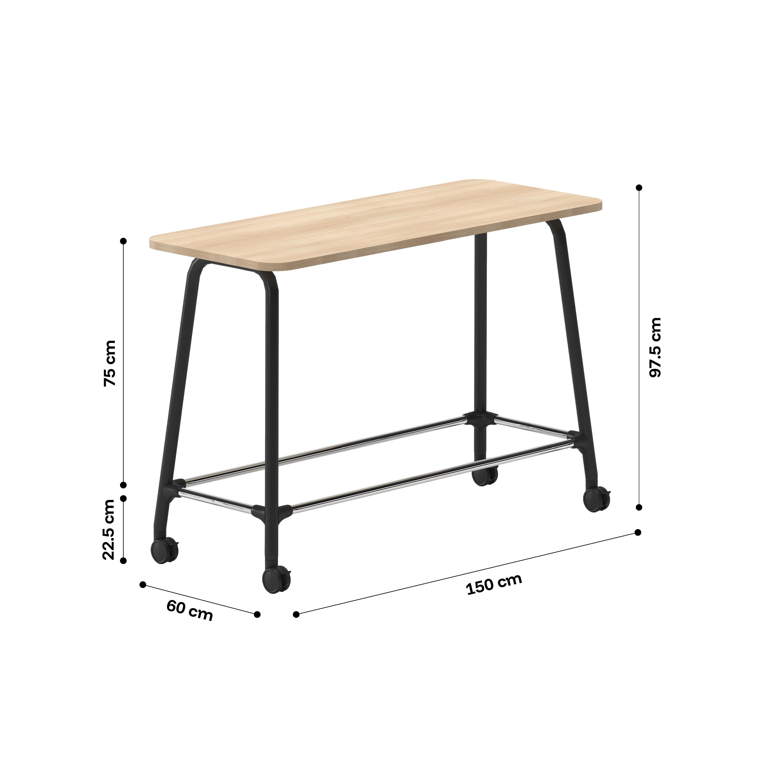 NAVO Loop Mobile High Table - Image 11